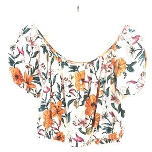 Forever 21 floral crop top
